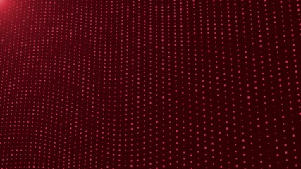 Wall Mural - blue glowing technology wave particles with dark blue background