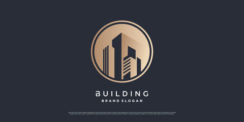 Wall Mural - Building logo template with modern unique concept Premium Vector part 1