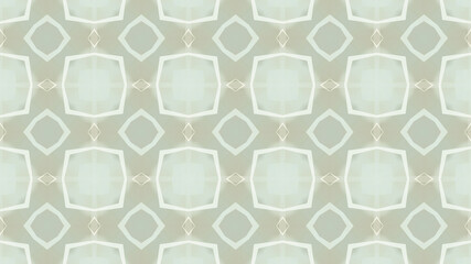 Wall Mural - abstract mosaic of flowing rhombuses, squares, stars on a light background changing in motion. 3d an