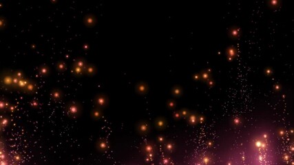 Wall Mural - abstract particles of a bonfire fly in disorderly motion against the background of the night sky. be