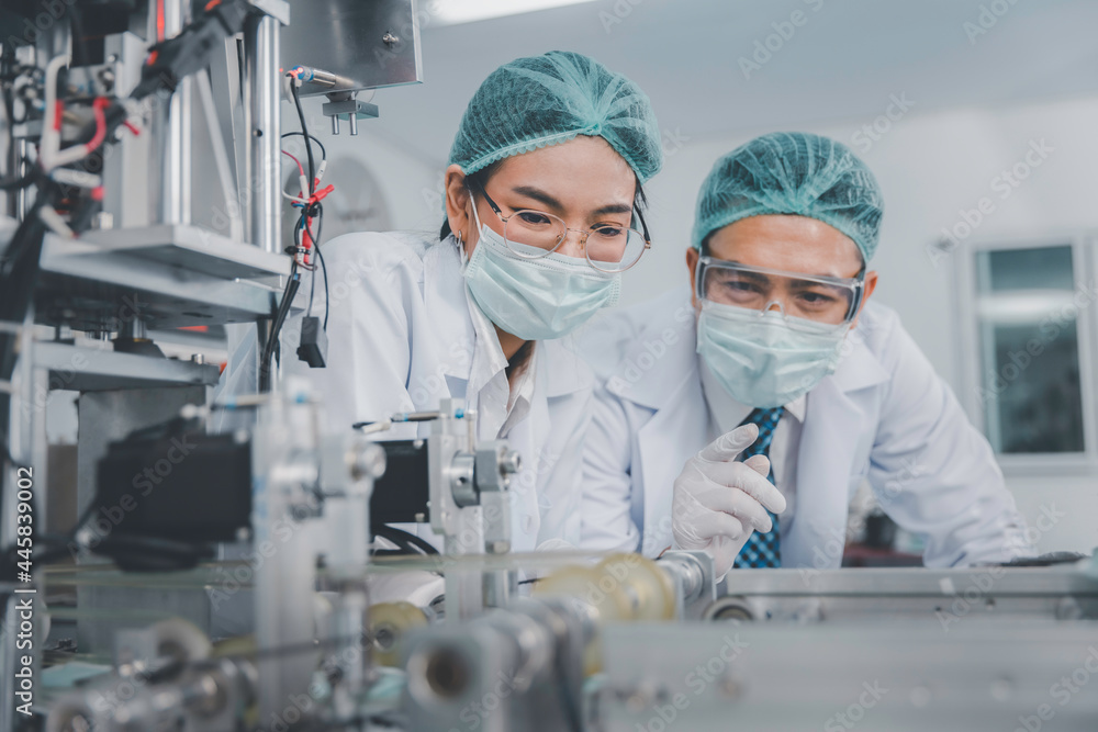 Production hygiene medical manufacturing qaulity inspection concept ...