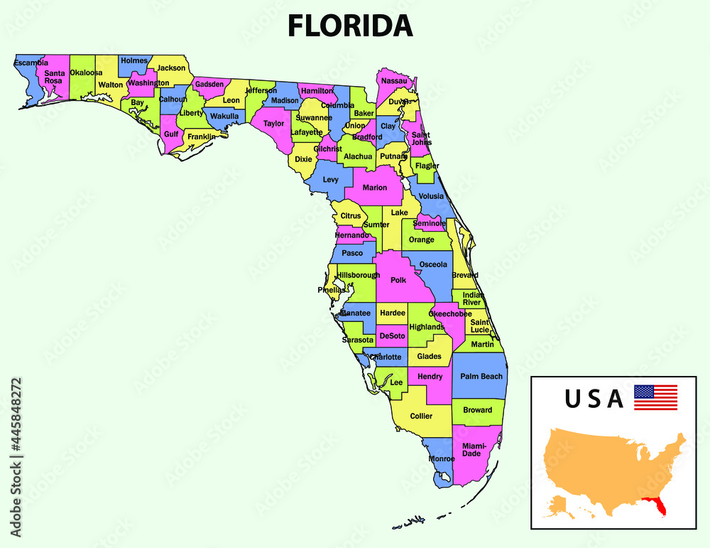 Alabama Map. State and district map of Alabama. Administrative and ...