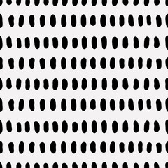 Poster - Seamless dashes. Vector black repeated dashes pattern or wallpaper.