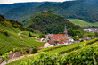 Ahr Valley, Rhineland Palatinate, Germany: Village of Myschoss with its St Nikolaus church as seen from the 'Rotweinwanderweg', the Red Wine Hiking Trail in Germany's Ahr Valley