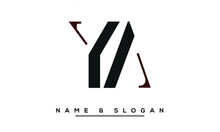 YA,  AY,  Y,  A   Abstract Letters Logo Monogram