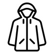 raincoat outline icon