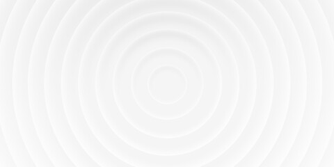 Wall Mural - abstract white background of circles with shadows, material 3d style