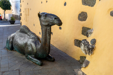 Poster - Camel statue in the small town of Agüimes in Gran Canaria