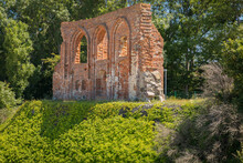 Ruins Of The Church Of Saint Nicholas From The 15th Century In Trzesacz, Poland