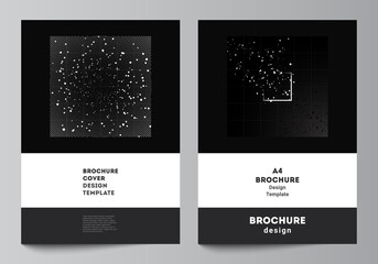 Sticker - vector layout of a4 cover design templates for brochure, flyer layout, booklet, cover design, book d