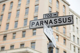 Fototapeta  - Parnassus Street Sign in San Francisco