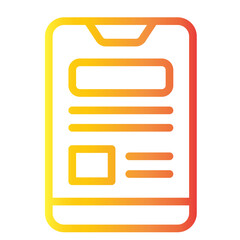 phone layout web gradient icon