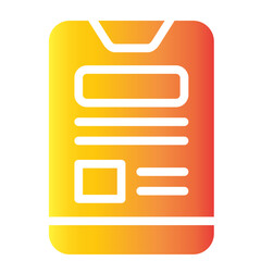 phone layout web gradient icon