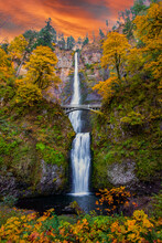 Fall At Multnomah Falls