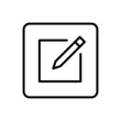 © Adam - Compose write icon vector line square style