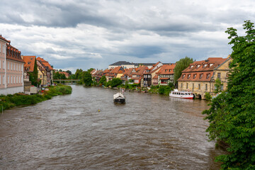 Bamberg, Brückenrathaus, Altstadt, Bayern, Deutschland, Regnitz, Klein Venedig, Geyerswörthsteg, Historische Altstadt