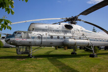 Mi-10 - Soviet Military Transport Helicopter Flying Crane. A Helicopter On Display At The Sakharov Technical Park In Tolyatti