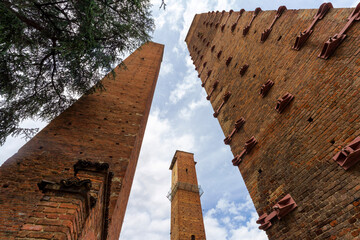 Wall Mural - Medieval towers in Pavia, Italy