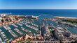 Aerial View Bay Marina With Luxury Yachts Vilamoura Algarve