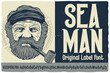 © Oleg - Original label font named Seaman. Vintage typeface for any your design like posters, t-shirts, logo, labels etc.
