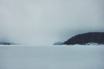 landscape with fog