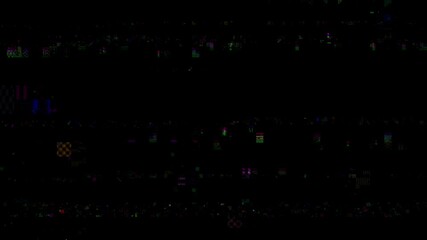 Wall Mural - glitch noise distortion of broken video empty background, vhs effect, glitch digital pixel noise. st
