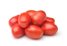 Pile Of Fresh Ripe Baby Plum Tomatoes