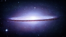 Sombrero Galaxy. Sci-fi Fantasy Wallpaper. Elements Of This Image Furnished By NASA
