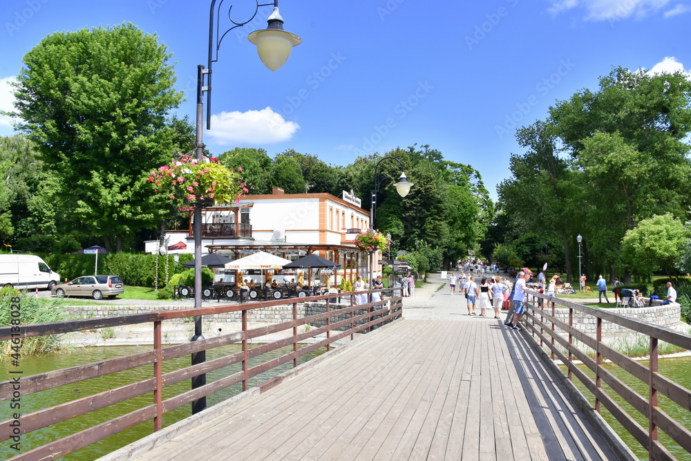 Park Solankowy, uzdrowisko, Inowrocław,  - obrazy, fototapety, plakaty 