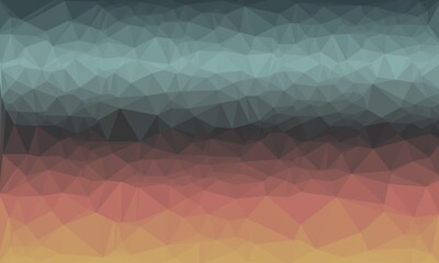 Wall Mural - vibrant creative prismatic background with polygonal pattern