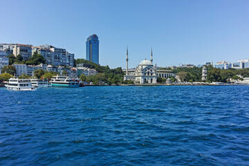 Wall Mural - Panorama from Bosporus to city of Istanbul, Turkey