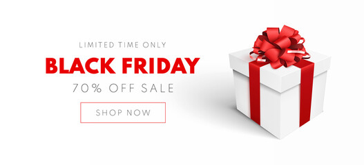 Poster - Black Friday Sale Banner. Sale background. Vector illustration