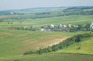 Wall Mural - beautiful summer countryside landscape in europe