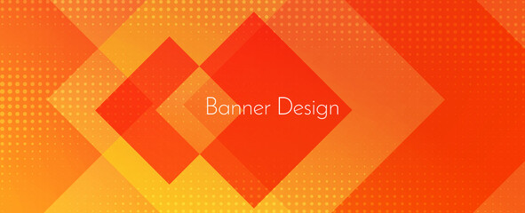 Wall Mural - Modern stylish yellow abstract geometric elegant colorful banner pattern background