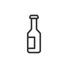 Poster - Simple beer line icon.