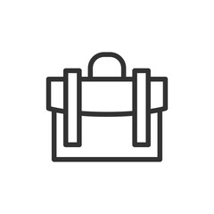 Sticker - Briefcase line icon in trendy style.