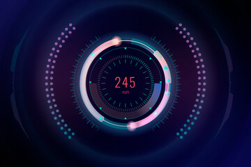 Wall Mural - velocity technology interface template design elements vector