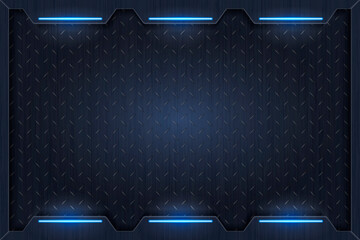 Wall Mural - simple blue technology background template vector
