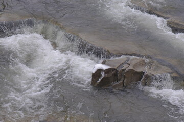 Poster - water flowing into the water