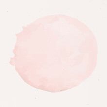 Pink Circle Design Element Vector Watercolor