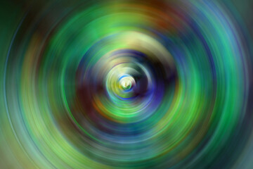 Canvas Print - Glowing concentric circles of light, an abstract bright background