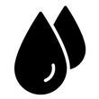 water drop glyph icon
