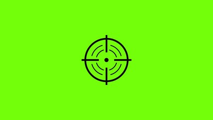 Wall Mural - Rear sight icon animation