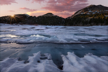 Sunset At Lake Helen