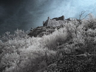 Wall Mural - Infrared medieval castle