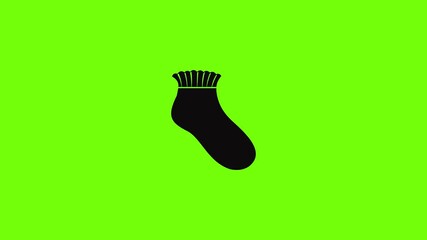 Wall Mural - Girl sock icon animation