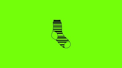 Wall Mural - Warm sock icon animation