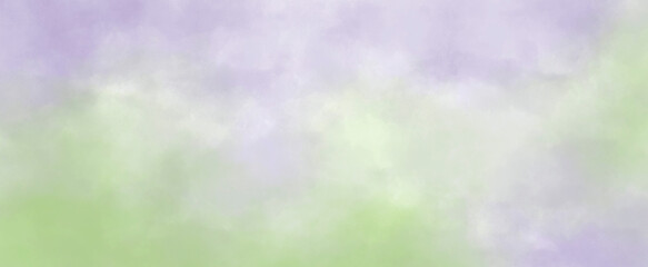 Aufkleber - light lilac  and  green abstract vintage watercolor background hand-drawn with copy space for text	
