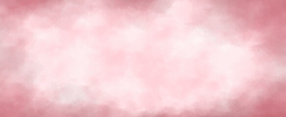 Leinwandbilder - light pink watercolor background hand-drawn with copy space for text	