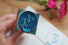 Wedding Stamp With Monogram